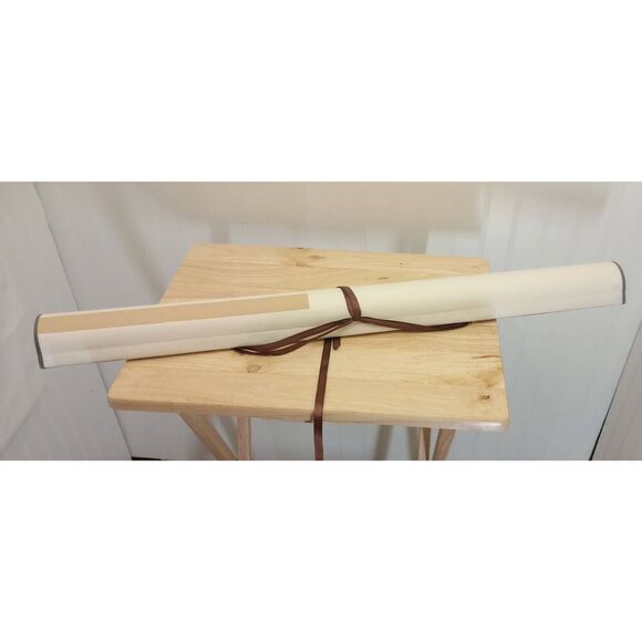 Vintage Chinese hand painted , scroll, art, decor trees, floral. Blossom. Large - Picture 10 of 11